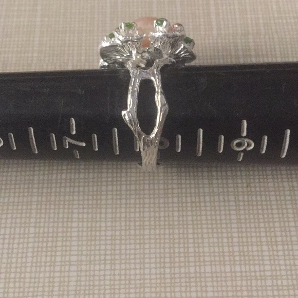 HOST PICK Freshwater pearl chrome diopside rose gold artwork SS925 - Picture 7 of 8